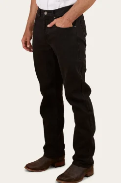 Online Ringers Western Muster Mens Slim Straight Fit Jeans - Black
