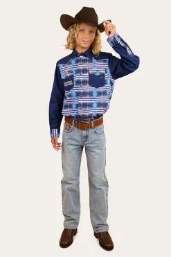Hot Ringers Western Oakley Kids Limited Edition Work Shirt - Navy
