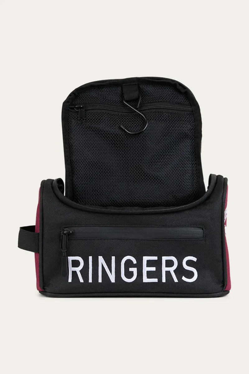 Hot Ringers Western Occy Toiletry Bag - Burgundy / Black