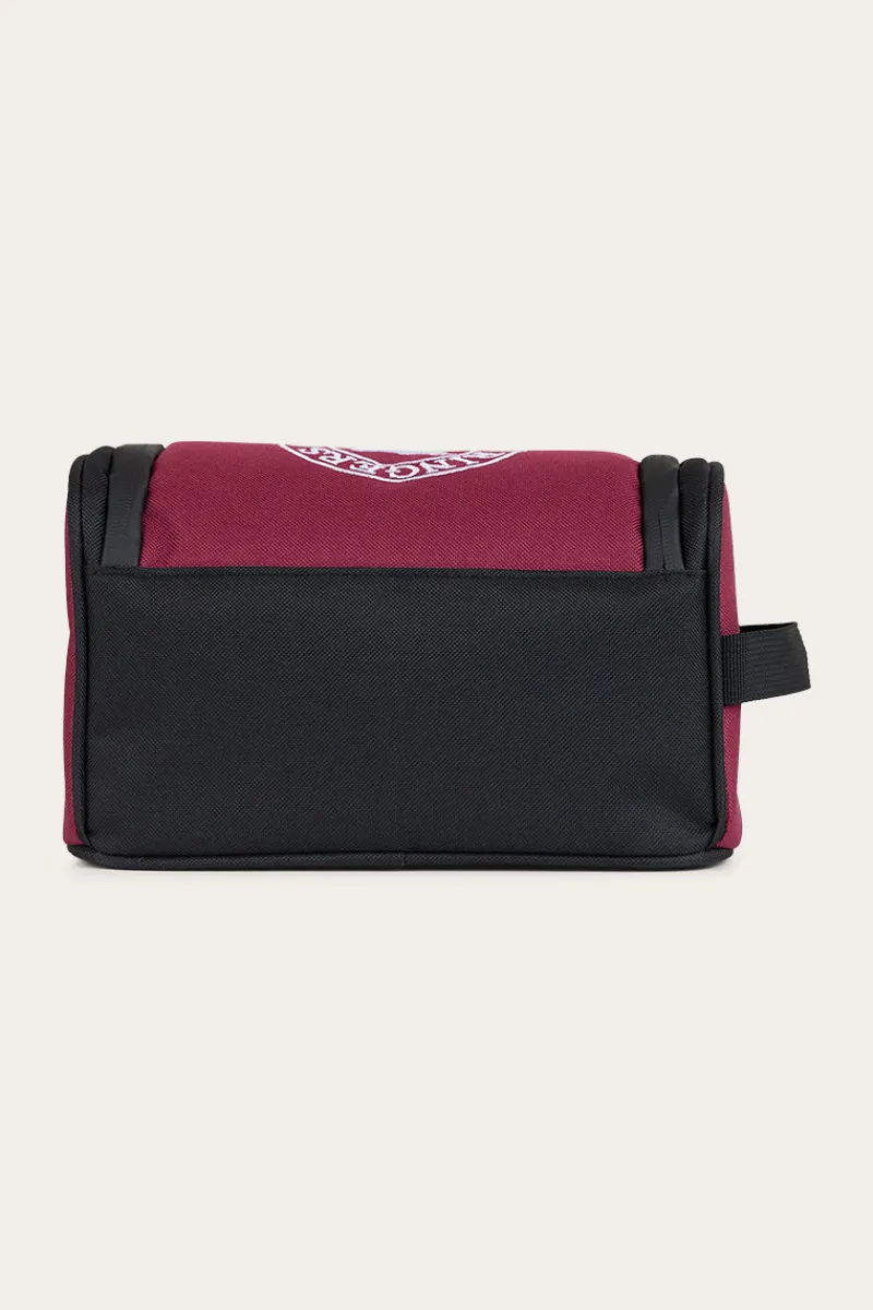 Hot Ringers Western Occy Toiletry Bag - Burgundy / Black