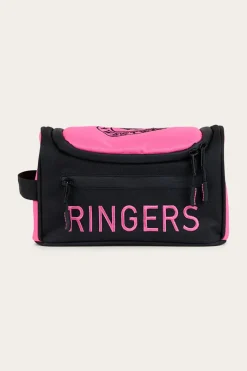 Hot Ringers Western Occy Toiletry Bag - Pink / Black