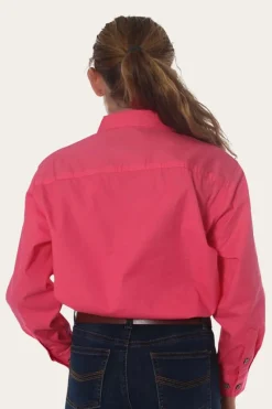 Ringers Western Ord River Kids Half Button Work Shirt - Melon