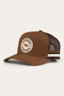 New Ringers Western Pendleton Trucker Cap - Chocolate