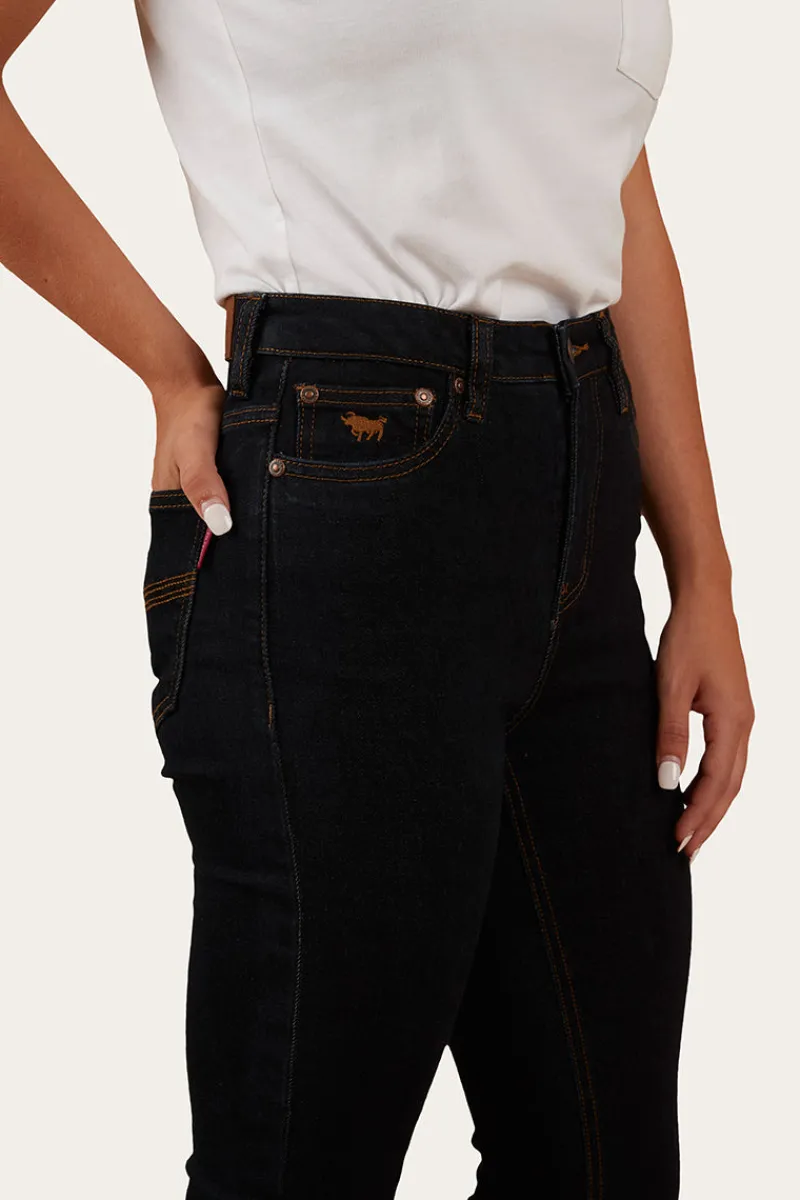 Best Ringers Western Penny Womens High-Rise Bootleg Jeans - Dark Blue