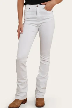 Online Ringers Western Penny Womens High-Rise Bootleg Jeans - White