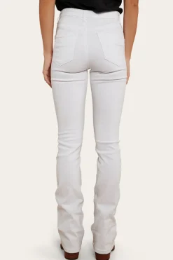 Online Ringers Western Penny Womens High-Rise Bootleg Jeans - White