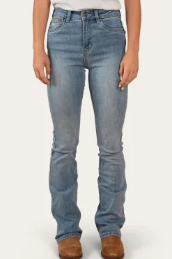 Clearance Ringers Western Penny Womens High-Rise Bootleg Jeans - Light Blue