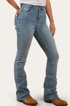 Clearance Ringers Western Penny Womens High-Rise Bootleg Jeans - Light Blue