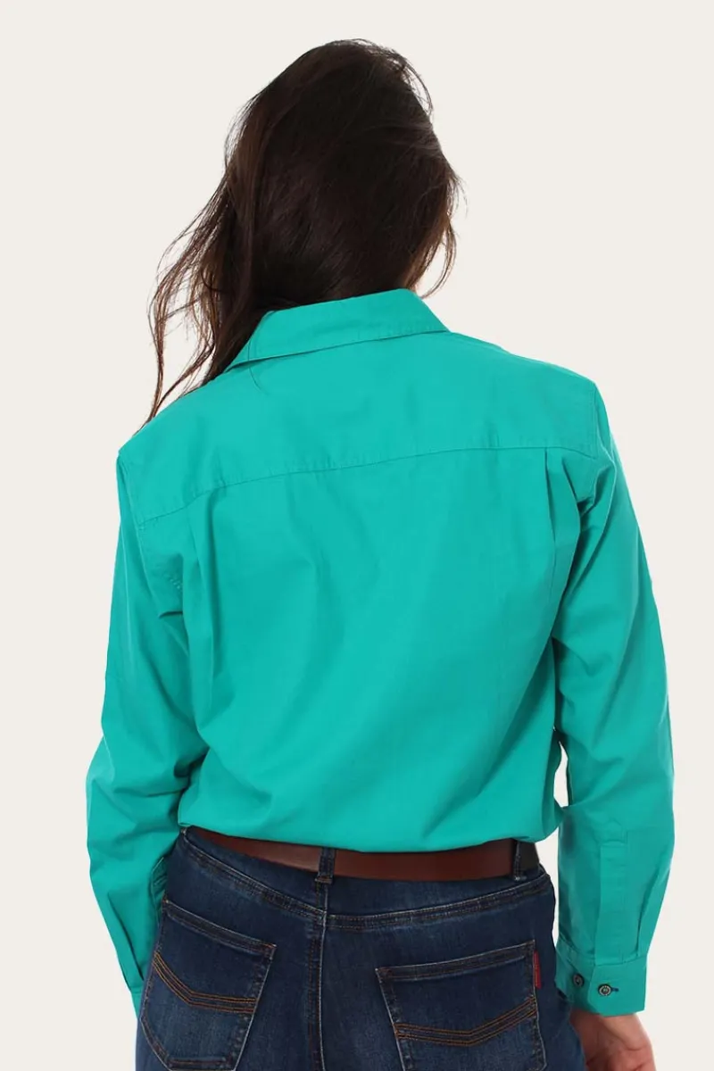 Ringers Western Pentecost River Womens Full Button Work Shirt - Mint