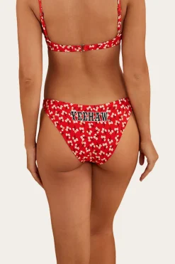 Sale Ringers Western Posie Womens Hi Cut Bikini Bottom - Firey Red