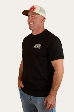 Discount Ringers Western Poster Mens Loose Fit T-Shirt - Black