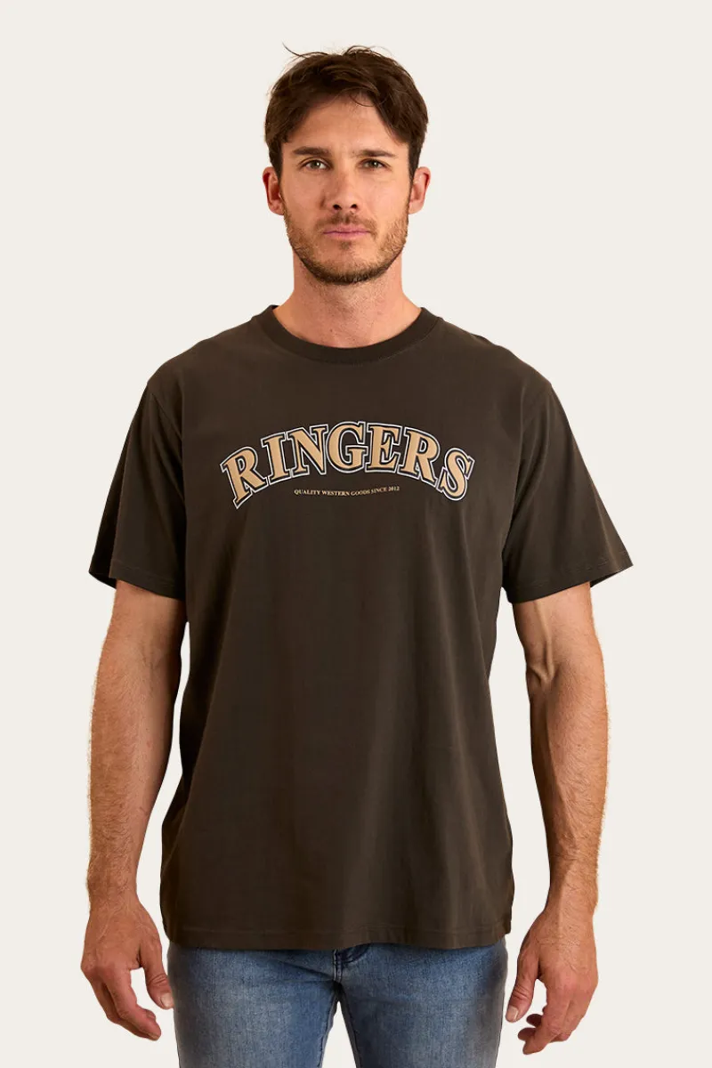 Sale Ringers Western Princeton Mens Loose Fit T-Shirt - Charcoal