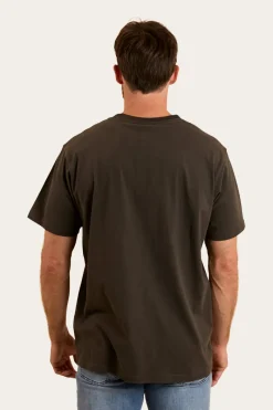 Sale Ringers Western Princeton Mens Loose Fit T-Shirt - Charcoal