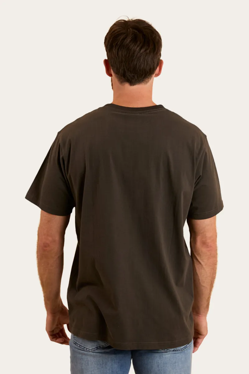 Sale Ringers Western Princeton Mens Loose Fit T-Shirt - Charcoal