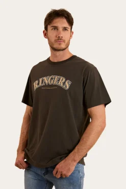 Sale Ringers Western Princeton Mens Loose Fit T-Shirt - Charcoal