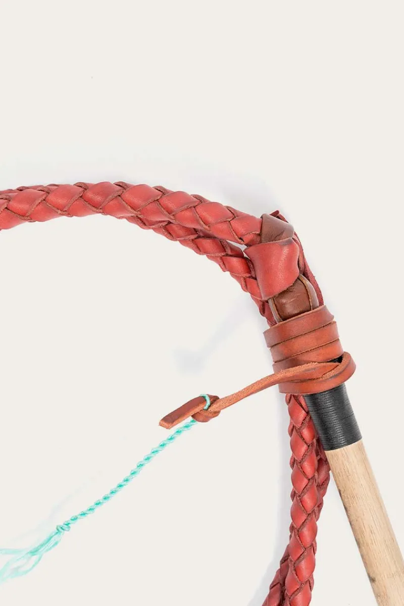 Hot Ringers Western Redhide 6ft Stock Whip Australian Made - Redhide