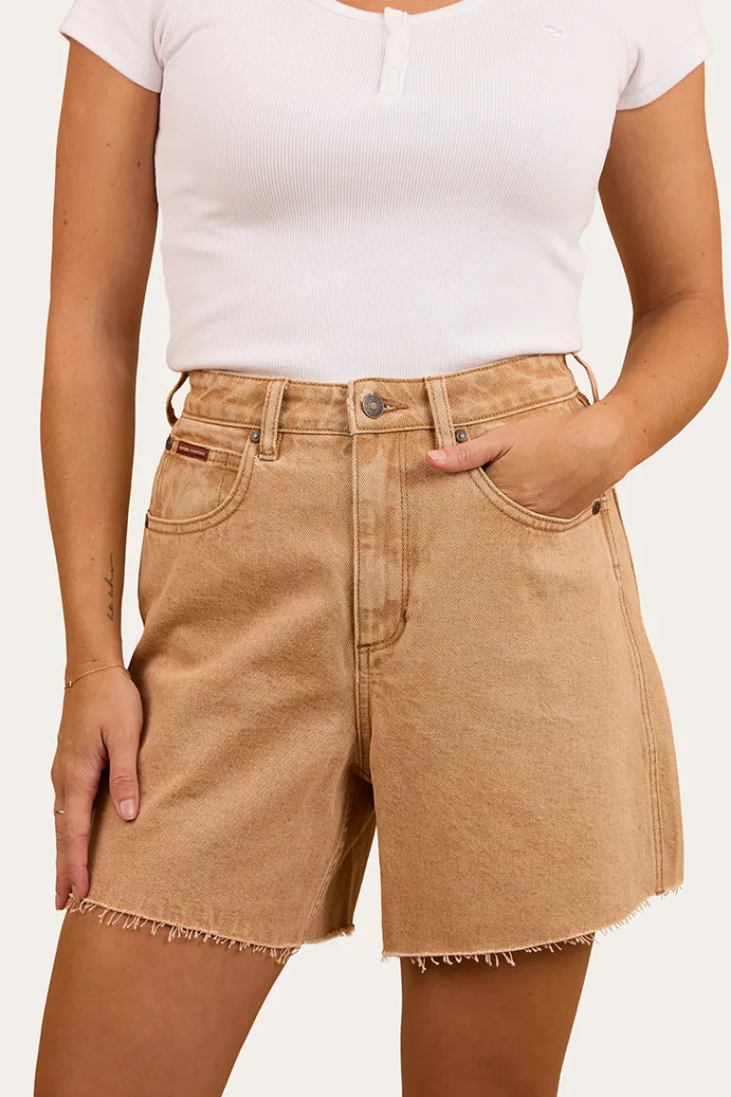 Discount Ringers Western Remy Womens Denim Short - Dark Sand