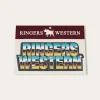 Clearance Ringers Western Rev Head Sticker - Black
