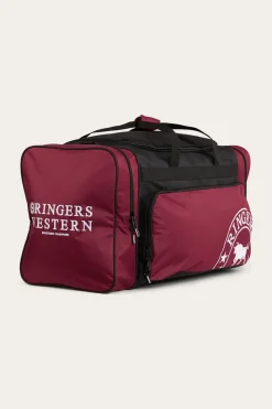 Discount Ringers Western Rider Sports Bag - Burgundy/Black