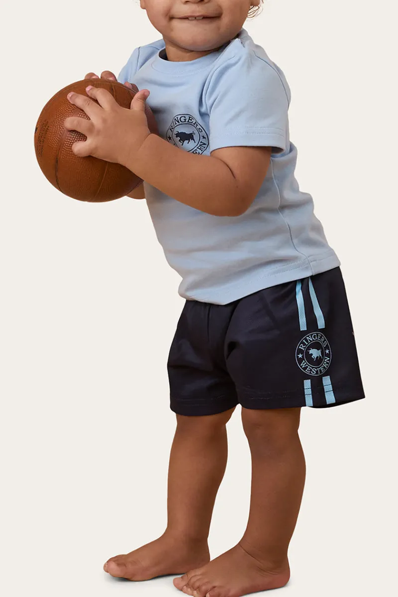 Outlet Ringers Western Ringers Babies Footy Short - Navy / Blue