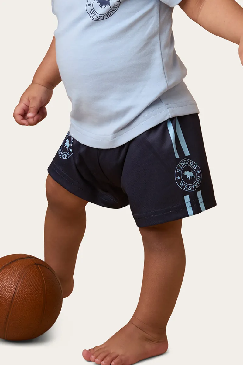 Outlet Ringers Western Ringers Babies Footy Short - Navy / Blue