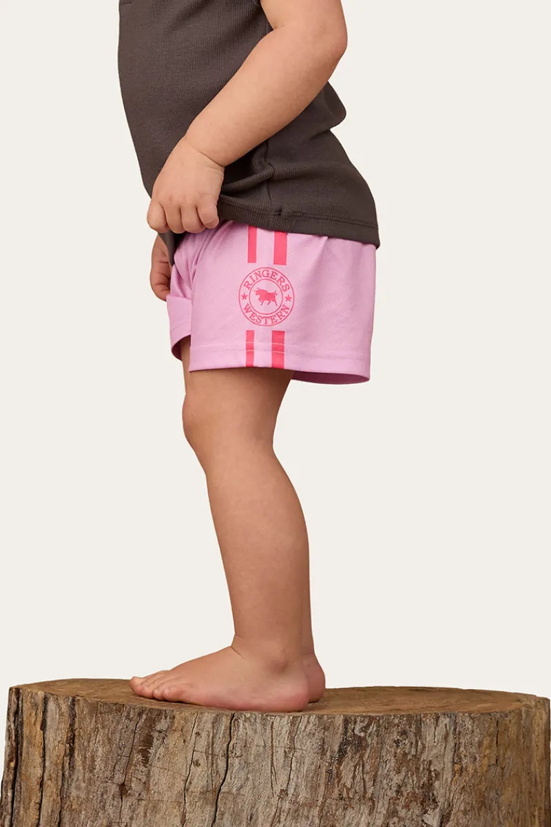 Discount Ringers Western Ringers Babies Footy Short - Pastel Pink / Candy