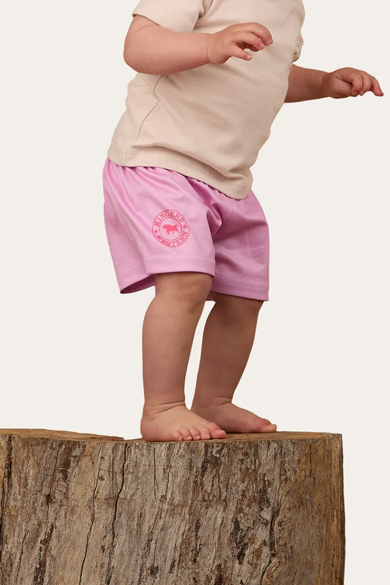 Discount Ringers Western Ringers Babies Footy Short - Pastel Pink / Candy