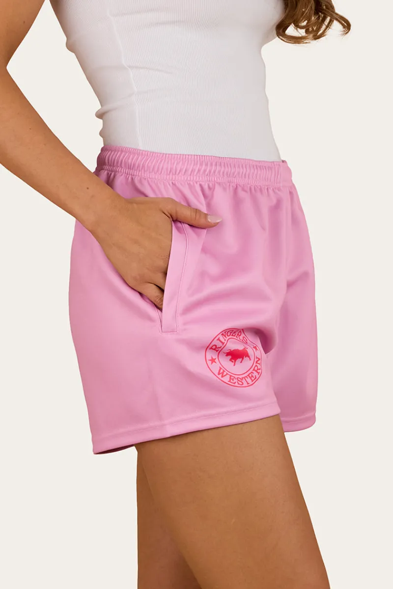 Sale Ringers Western Ringers Footy Short - Pastel Pink