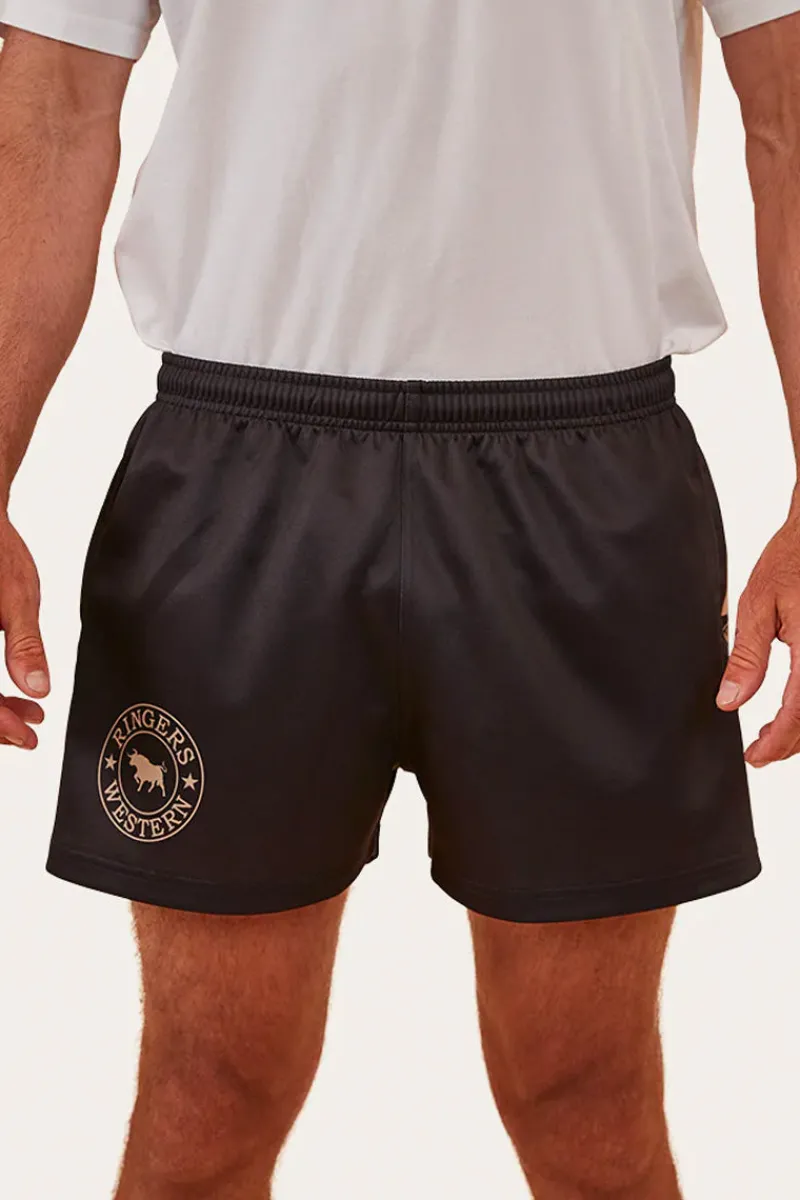 Ringers Western Ringers Footy Shorts - Black