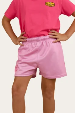 Best Ringers Western Ringers Kids Footy Shorts - Pastel Pink