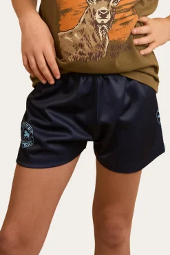 Hot Ringers Western Ringers Kids Footy Shorts - Navy