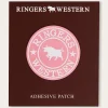 Online Ringers Western Logo Patch - Pink/White