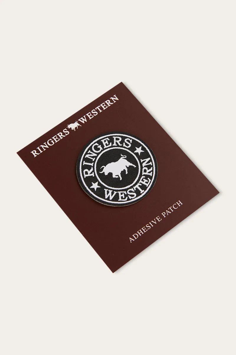 Discount Ringers Western Logo Patch - Black/White
