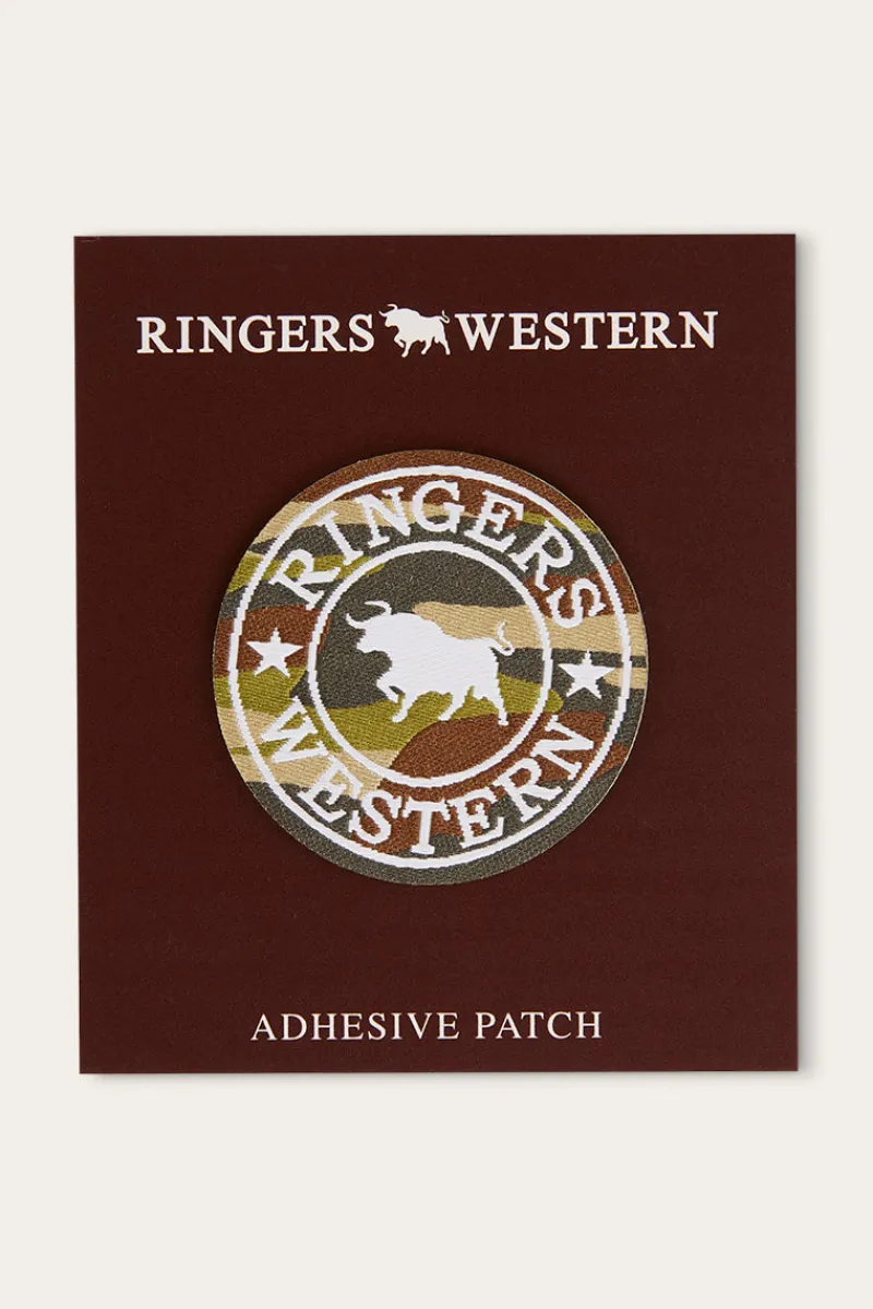 Discount Ringers Western Logo Patch - Camo/White