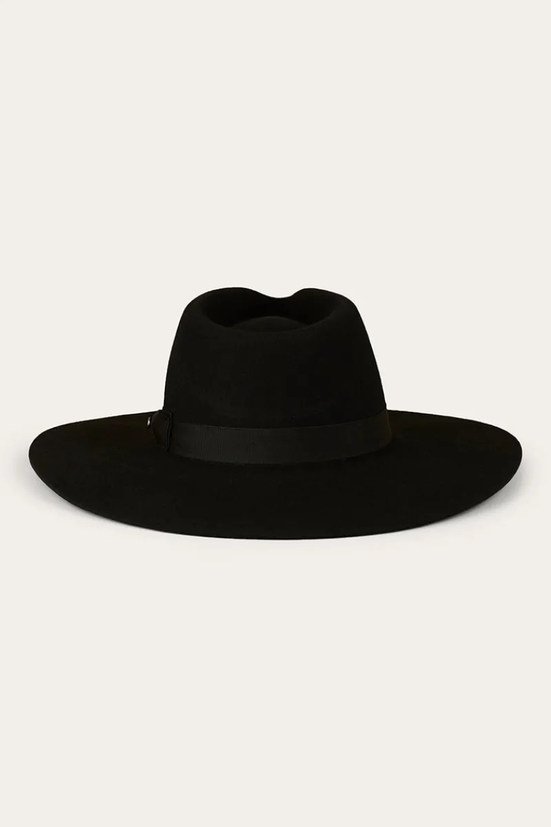 New Ringers Western Rivercrossing Felt Hat - Black