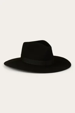 New Ringers Western Rivercrossing Felt Hat - Black