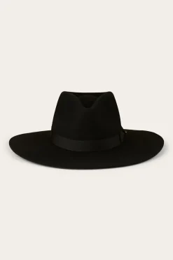 New Ringers Western Rivercrossing Felt Hat - Black