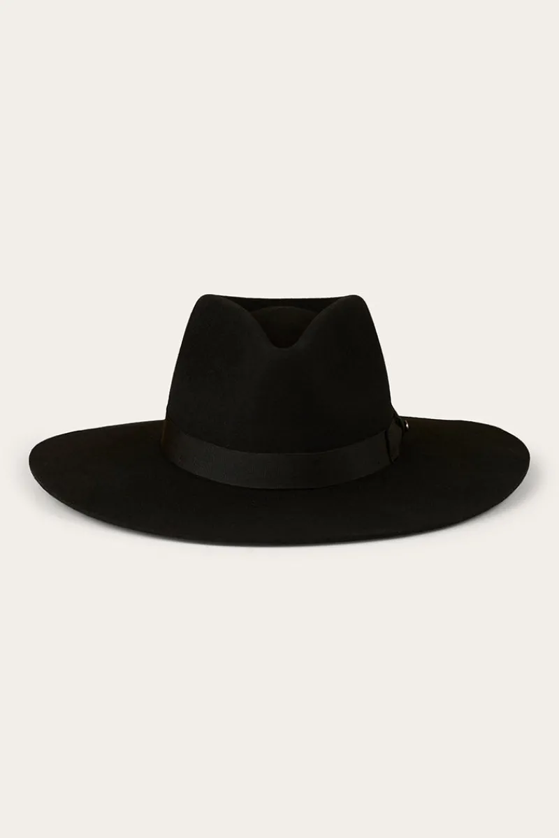 New Ringers Western Rivercrossing Felt Hat - Black