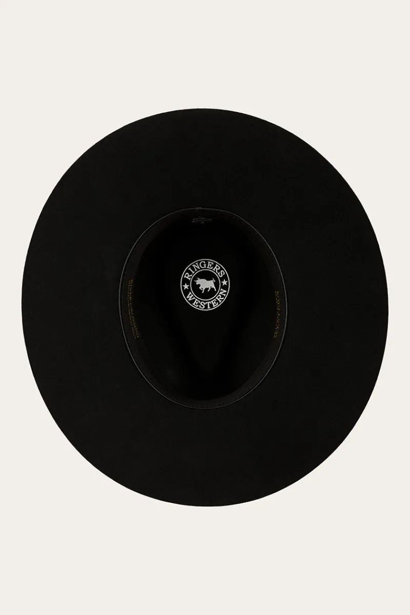 New Ringers Western Rivercrossing Felt Hat - Black