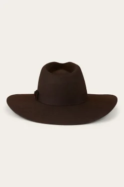 Online Ringers Western Rivercrossing Felt Hat - Chocolate