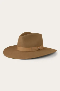 Clearance Ringers Western Rivercrossing Felt Hat - Sand