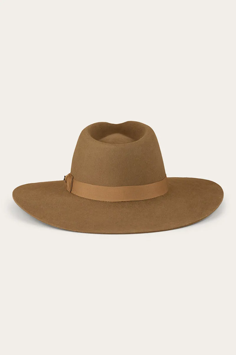 Clearance Ringers Western Rivercrossing Felt Hat - Sand
