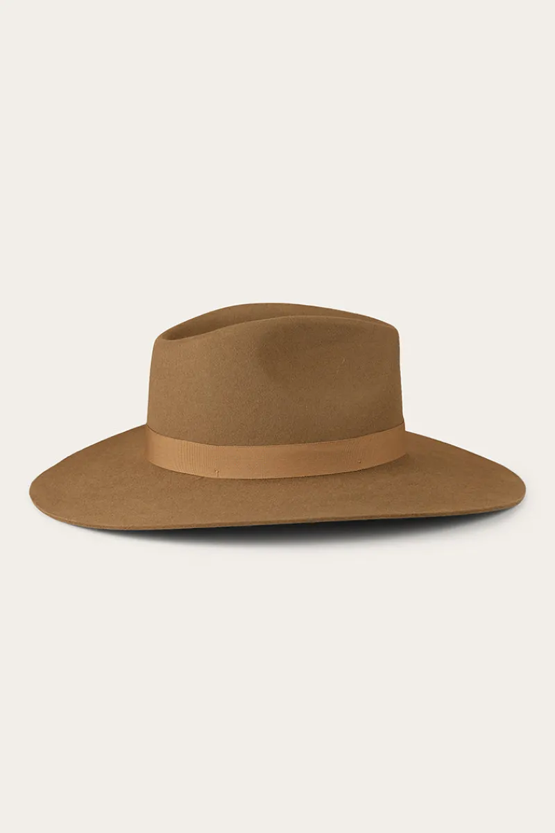 Clearance Ringers Western Rivercrossing Felt Hat - Sand