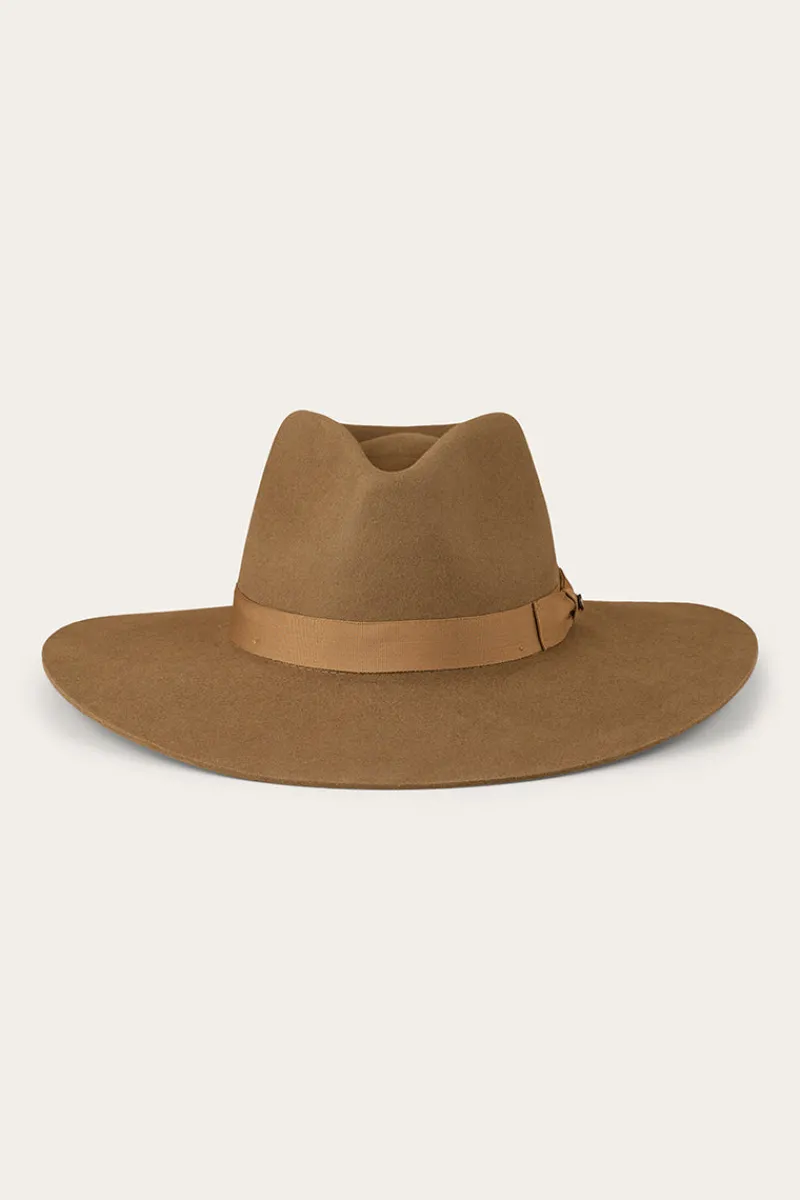 Clearance Ringers Western Rivercrossing Felt Hat - Sand