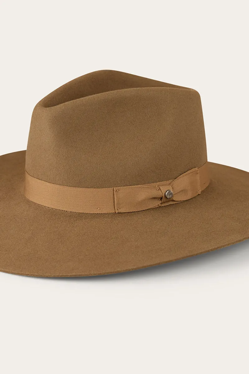 Clearance Ringers Western Rivercrossing Felt Hat - Sand