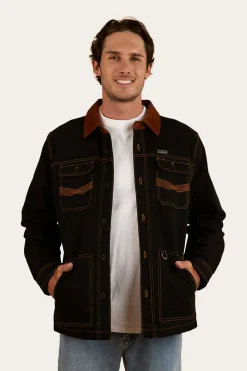 Clearance Ringers Western Riverglen Mens Overshirt - Washed Black