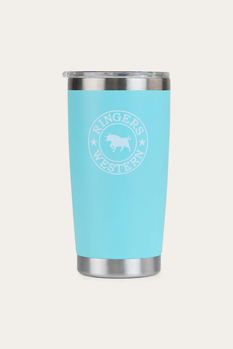 Hot Ringers Western Riverstone Tumbler - Turquoise