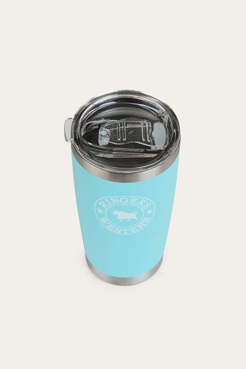 Hot Ringers Western Riverstone Tumbler - Turquoise