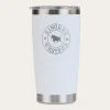 Hot Ringers Western Riverstone Tumbler - White