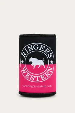 Online Ringers Western RW Splice Stubby Cooler - Pink / Navy